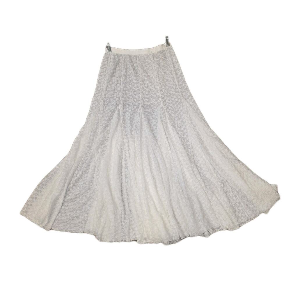 EUC Ivory Free People Kiss Kiss Sheer Mesh Maxi Slip XS - Picture 2 of 10